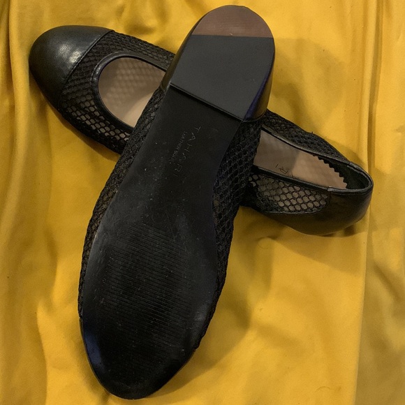 Tahari Black Leather Sole Ballet Flats - Picture 4 of 5